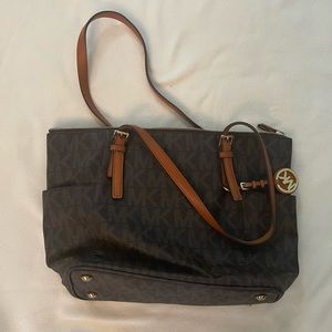 Michael Kors brown leather tote